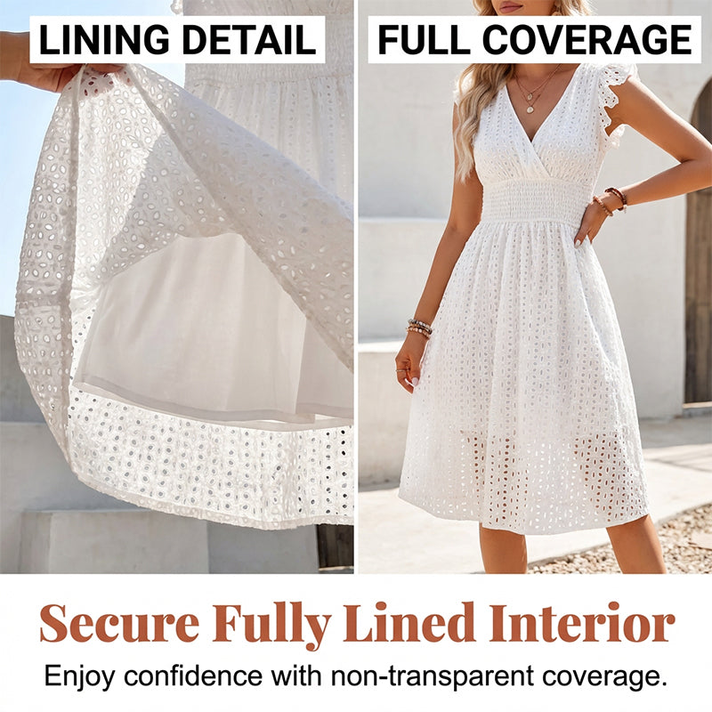 🎀✨ PROMO -50% ! Premium Ruffle Sleeve Summer Dress