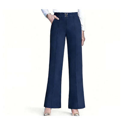 🎁Nouveautés : -50 %💥Pantalon taille haute à jambes larges pour femme