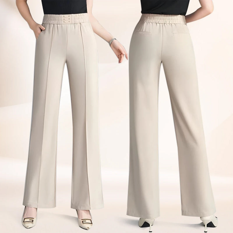 🎁Nouveautés : -50 %💥Pantalon taille haute à jambes larges pour femme