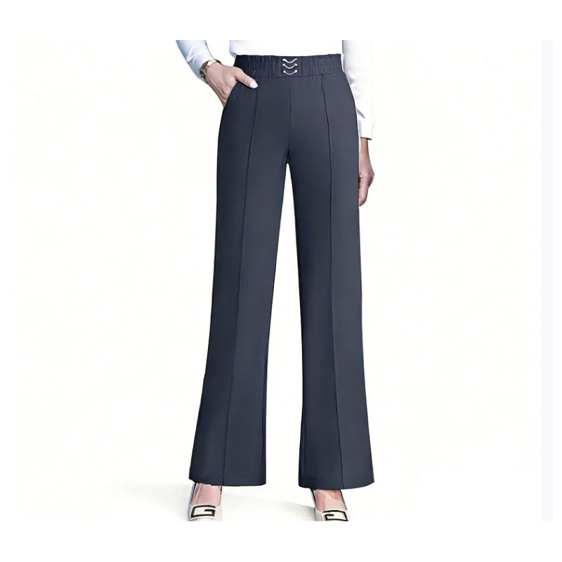 🎁Nouveautés : -50 %💥Pantalon taille haute à jambes larges pour femme