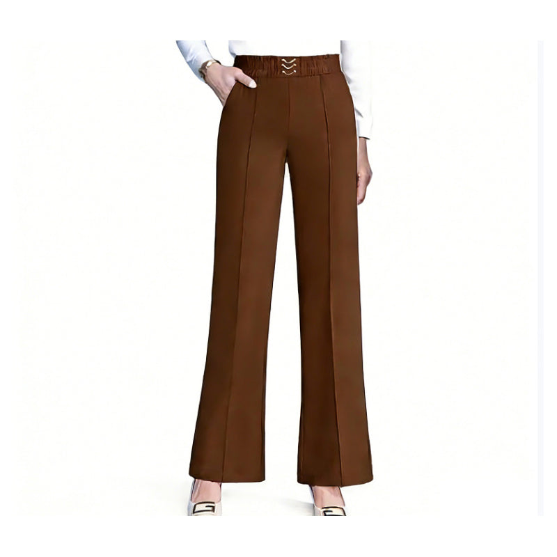 🎁Nouveautés : -50 %💥Pantalon taille haute à jambes larges pour femme