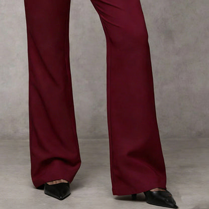 🌺2026 New Arrival ＆ Hot Sale ＆ 50％ Off💐 Pantalon de costume évasé élégant pour femme👖