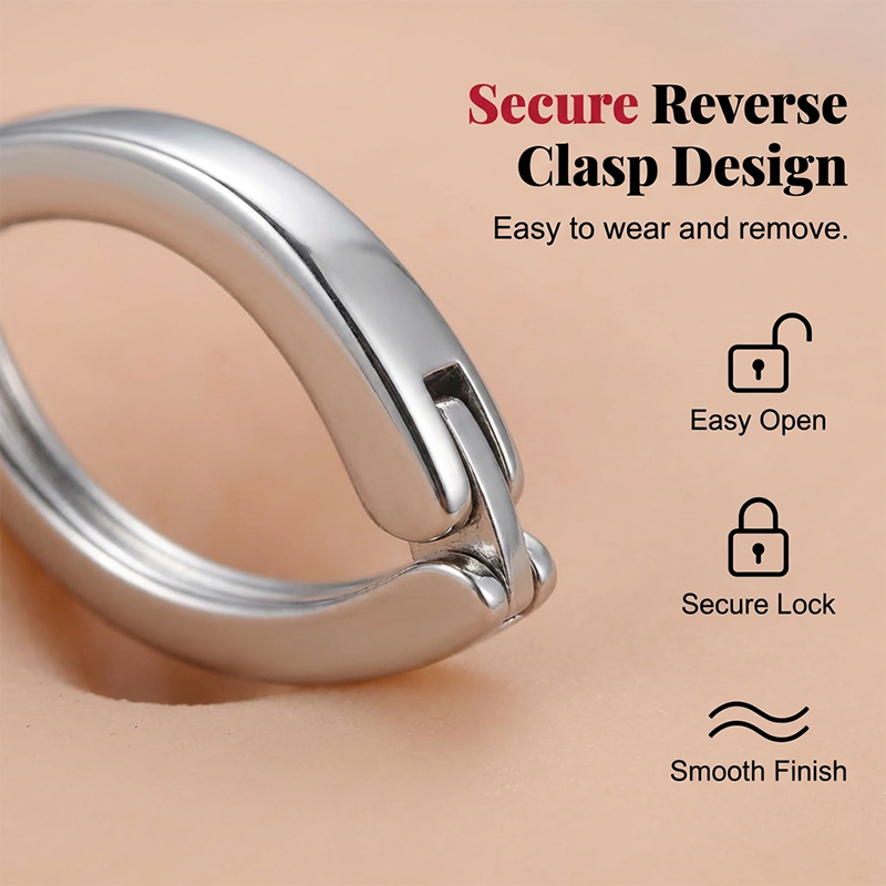💍 BUY 1 GET 1 FREE! 🔥 Hinged Clicker Belly Button Ring – Surgical Steel, Easy to Open & Perfect for Healing or Daily Wear ✨