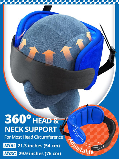 📢📢 -50 % !!  Oreiller de voyage multifonction et masque pour les yeux – Dormez confortablement où que vous soyez, oreillers de voyage pour l'avion 😴✈️