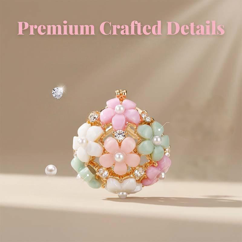 Boucles d'oreilles élégantes à motifs floraux multicolores en zircon