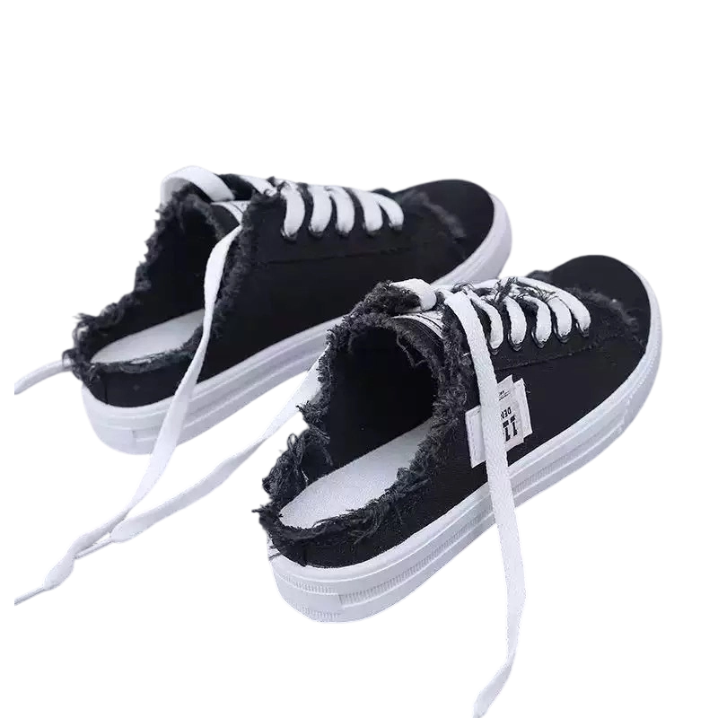 Baskets mules en jean pour femme