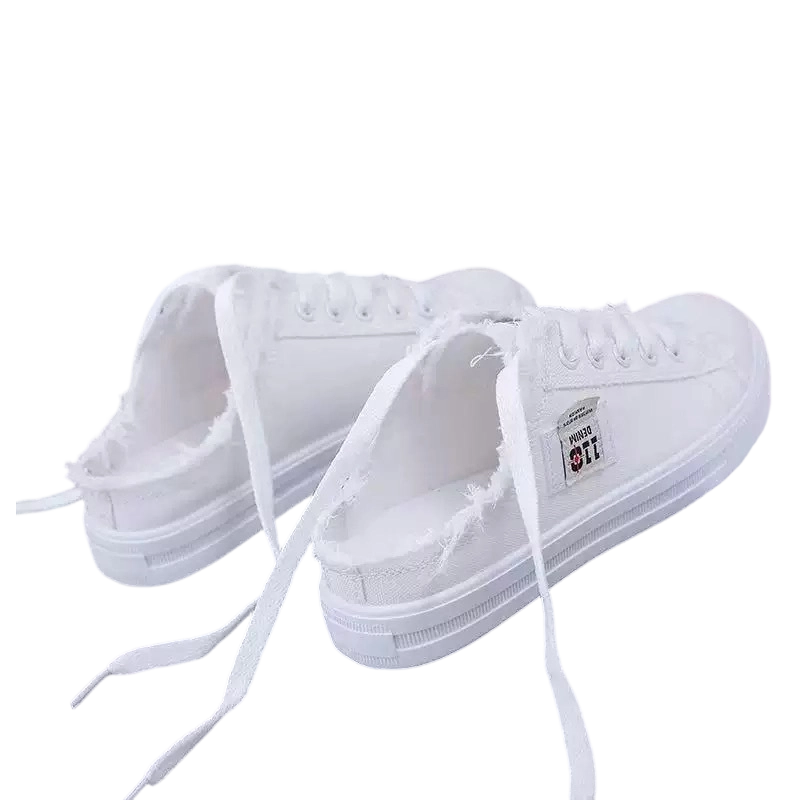 Baskets mules en jean pour femme