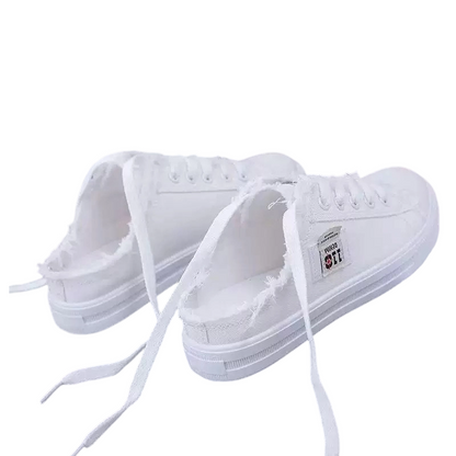 Baskets mules en jean pour femme