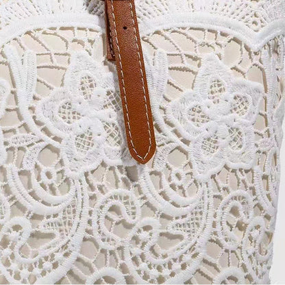 Sac fourre-tout élégant en dentelle, grande capacité✅ Chic & Large | Sac à Main Élégant 👜