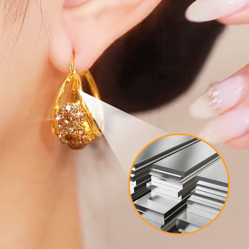 Boucles d'oreilles rondes vintage métalliques au style affirmé
