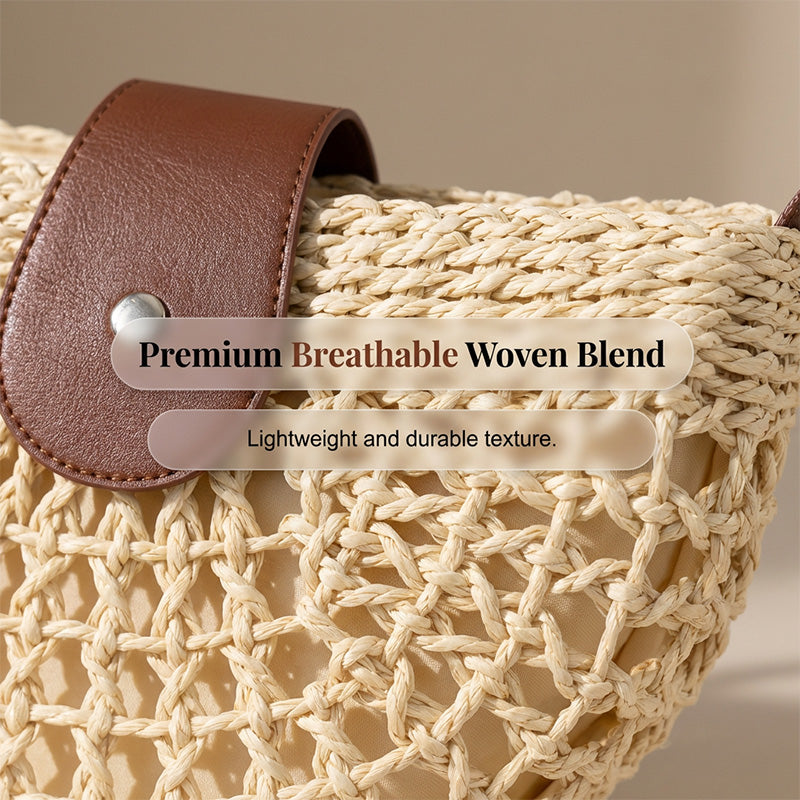 👜 PROMO LIMITÉE 50% DE RÉDUCTION ! 🧺 Sac Bandoulière Tissé Boho – Style Main, Poche, Réglable & Intérieur Spacieux ✨