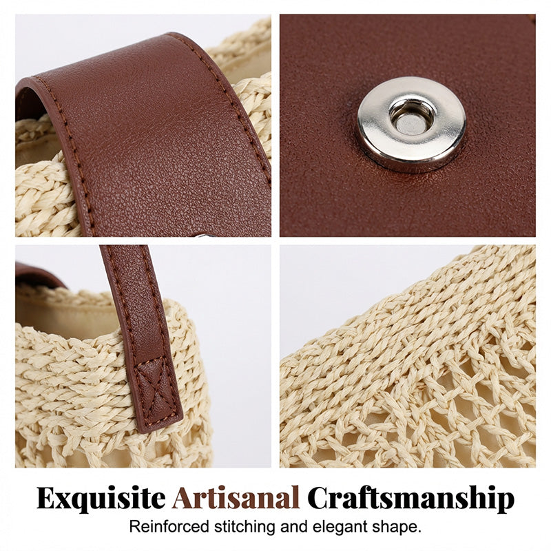 👜 PROMO LIMITÉE 50% DE RÉDUCTION ! 🧺 Sac Bandoulière Tissé Boho – Style Main, Poche, Réglable & Intérieur Spacieux ✨