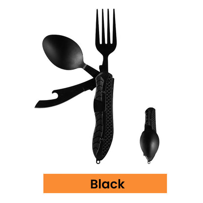 🌿-50%！🍴 Couverts réutilisables pliants – Acier inoxydable, design tout-en-un, zéro plastique, pour des déjeuners écolos et pratiques partout où vous allez 🏢🌳
