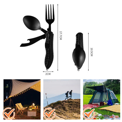 🌿-50%！🍴 Couverts réutilisables pliants – Acier inoxydable, design tout-en-un, zéro plastique, pour des déjeuners écolos et pratiques partout où vous allez 🏢🌳