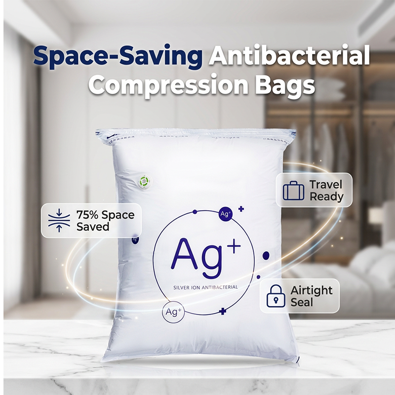 🔥 Organisateur de compression antibactérien 2-en-1 – Pour vêtements et couettes, gain de place garanti !
