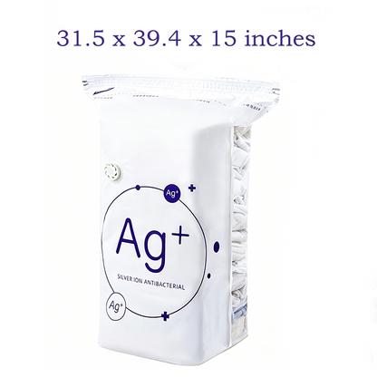 🔥 Organisateur de compression antibactérien 2-en-1 – Pour vêtements et couettes, gain de place garanti !