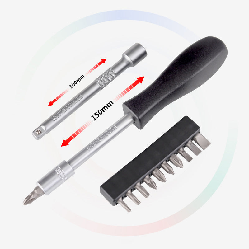 🔧41 % DE RÉDUCTION EN CE MOMENT !  Kit Clé à Cliquet 29 Pièces — Acier Chrome-Vanadium, Douilles & Embouts, Idéal Bricolage & Auto 🛠️