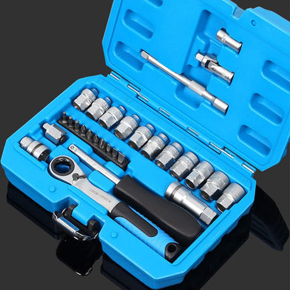 🔧41 % DE RÉDUCTION EN CE MOMENT !  Kit Clé à Cliquet 29 Pièces — Acier Chrome-Vanadium, Douilles & Embouts, Idéal Bricolage & Auto 🛠️