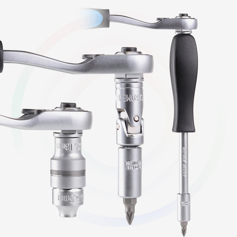 🔧41 % DE RÉDUCTION EN CE MOMENT !  Kit Clé à Cliquet 29 Pièces — Acier Chrome-Vanadium, Douilles & Embouts, Idéal Bricolage & Auto 🛠️
