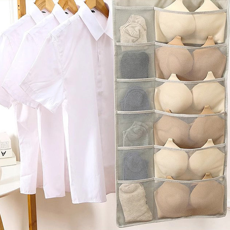 📢📢50% OFF !! ⏰Double-Sided Storage Underwear Hanging Organizer