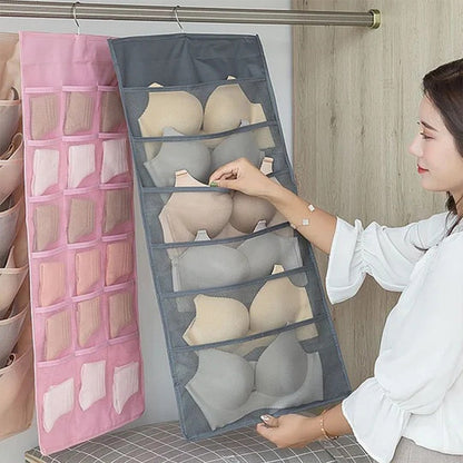 📢📢50% OFF !! ⏰Double-Sided Storage Underwear Hanging Organizer