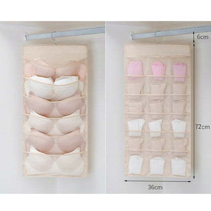 📢📢50% OFF !! ⏰Double-Sided Storage Underwear Hanging Organizer