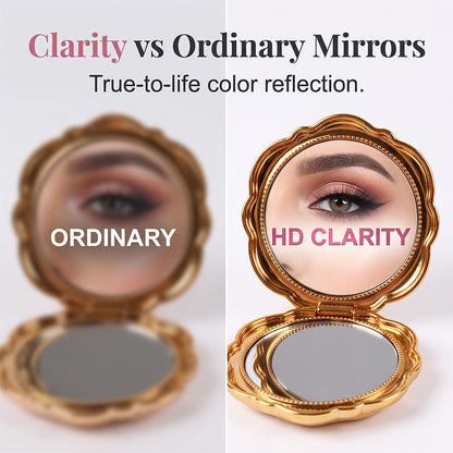 🌹 -50% DE RABAIS MAINTENANT ! Miroir à maquillage pliant élégant couleur or rosé