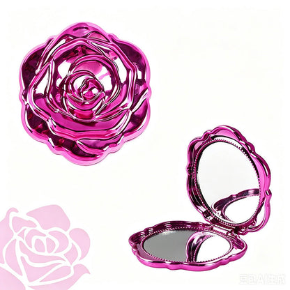 🌹 -50% DE RABAIS MAINTENANT ! Miroir à maquillage pliant élégant couleur or rosé