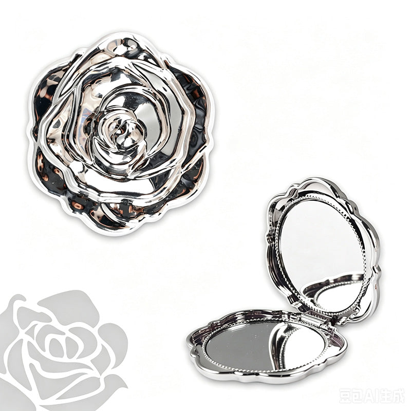🌹 -50% DE RABAIS MAINTENANT ! Miroir à maquillage pliant élégant couleur or rosé