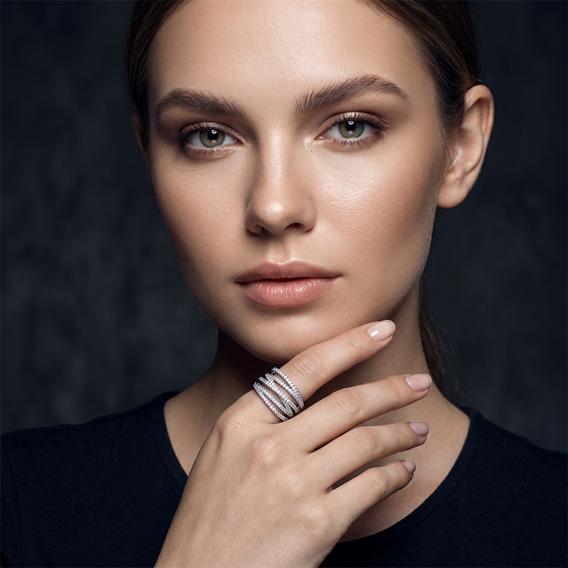 💍Bague croix multi-rangs ajustable - Parfaite au quotidien, pour aller au travail ou pour les soirées ✨