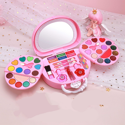 👜-43%！ Kit de Maquillage Lavable Enfant – Plastique – Sac à Main Rose & Palette Dépliable for Filles