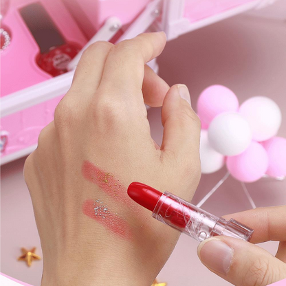 👜-43%！ Kit de Maquillage Lavable Enfant – Plastique – Sac à Main Rose & Palette Dépliable for Filles