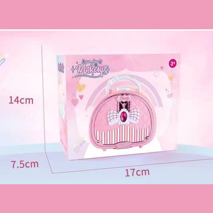 👜-43%！ Kit de Maquillage Lavable Enfant – Plastique – Sac à Main Rose & Palette Dépliable for Filles