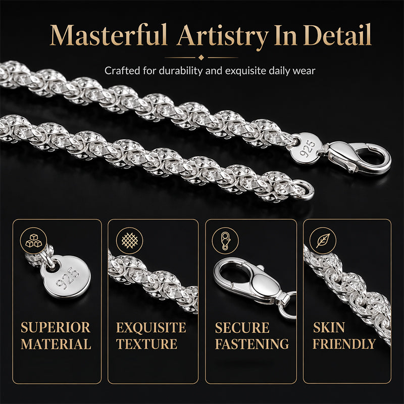 📢📢50% DE RÉDUCTION !! ⏰Bracelet et collier tendance à maillons en forme d'écailles de dragon
