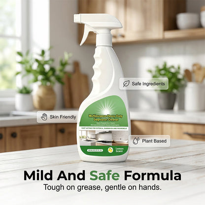 💥Spray Dégraissant Multi-usages Puissant – Nettoyant Universel pour Cuisine, Voiture, Moteur et Surfaces Diverses – Élimine Graisses et Saletés Tenaces – Formule Efficace Sans Rinçage – 500ml 🧽