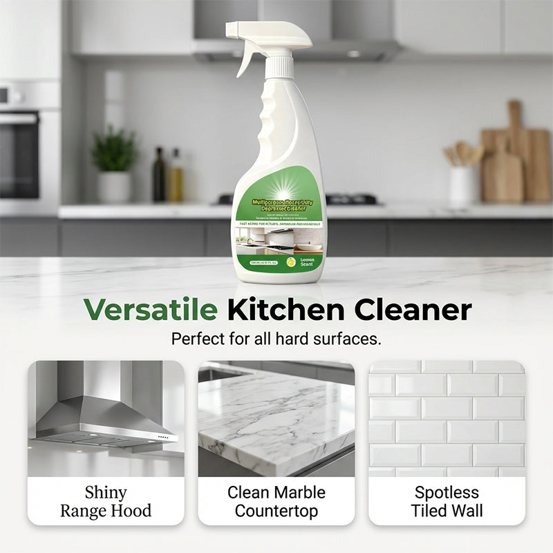 💥Spray Dégraissant Multi-usages Puissant – Nettoyant Universel pour Cuisine, Voiture, Moteur et Surfaces Diverses – Élimine Graisses et Saletés Tenaces – Formule Efficace Sans Rinçage – 500ml 🧽