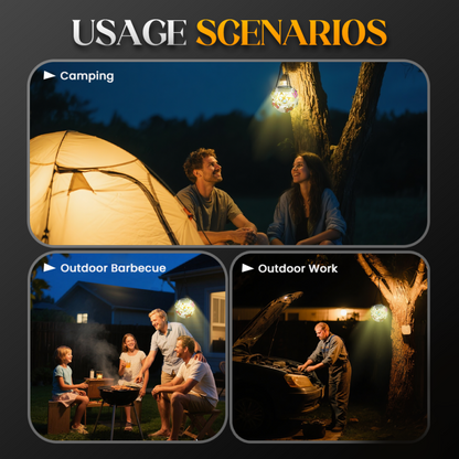 🔥-50%！Lampe Solaire Suspension en Fer – Éclairage d’Extérieur Étanche, Style Industriel & Éco-Design