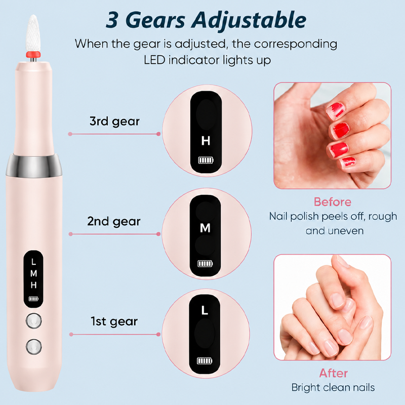 🔋 Perceuse à Ongles Électrique Sans Fil – Portable, rechargeable & base de chargement – Manucure professionnelle à domicile en toute simplicité ✨