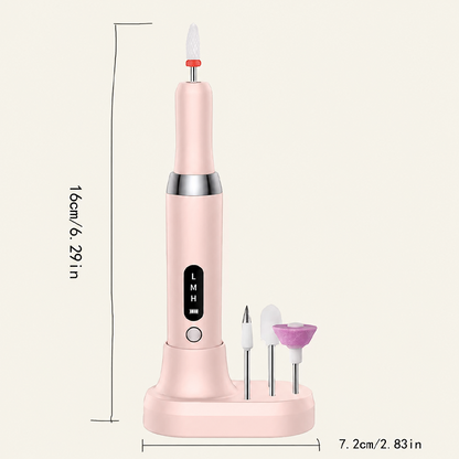 🔋 Perceuse à Ongles Électrique Sans Fil – Portable, rechargeable & base de chargement – Manucure professionnelle à domicile en toute simplicité ✨