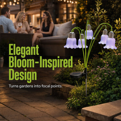 📢📢50% DE RÉDUCTION !! ⏰Lampes Solaires Fleurs Décorations de Jardin Extérieur 💐💡