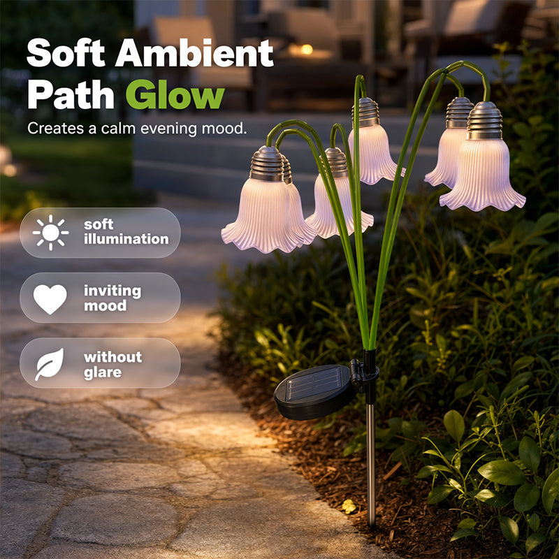 📢📢50% DE RÉDUCTION !! ⏰Lampes Solaires Fleurs Décorations de Jardin Extérieur 💐💡