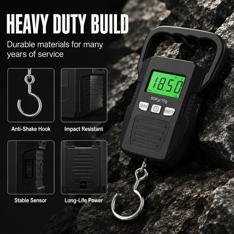 🔥Remise de 50 % à durée limitée⚖️ Mini Balance Électronique de Voyage — 60 kg, Écran LCD Rétroéclairé, Compacte & Précise 🧳