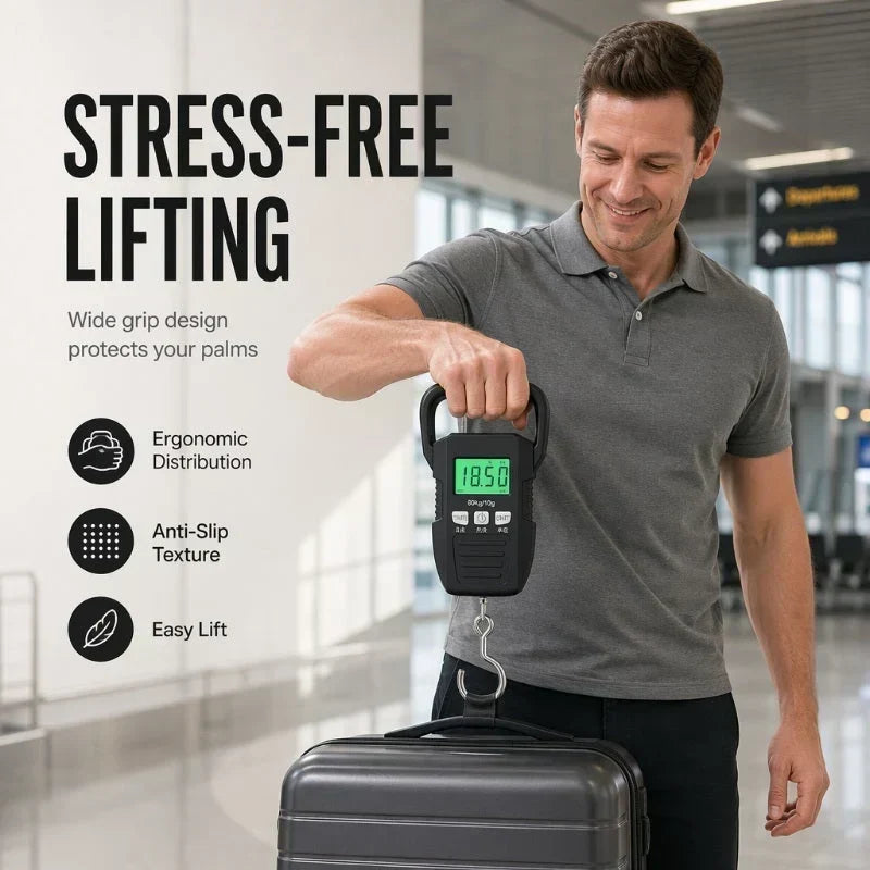 🔥Remise de 50 % à durée limitée⚖️ Mini Balance Électronique de Voyage — 60 kg, Écran LCD Rétroéclairé, Compacte & Précise 🧳