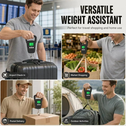 🔥Remise de 50 % à durée limitée⚖️ Mini Balance Électronique de Voyage — 60 kg, Écran LCD Rétroéclairé, Compacte & Précise 🧳