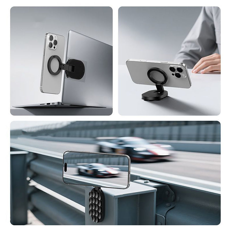 📱 -50%！Support téléphonique multifonction – Aimant & Ventouse 2-en-1 🔥 Maintien ultra-solide, s'adapte partout ! Rotation à 360° pour une visibilité parfaite 🌟