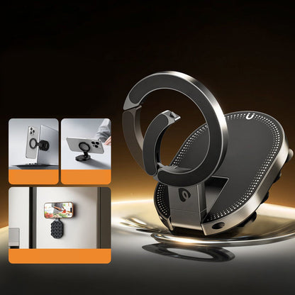📱 -50%！Support téléphonique multifonction – Aimant & Ventouse 2-en-1 🔥 Maintien ultra-solide, s'adapte partout ! Rotation à 360° pour une visibilité parfaite 🌟