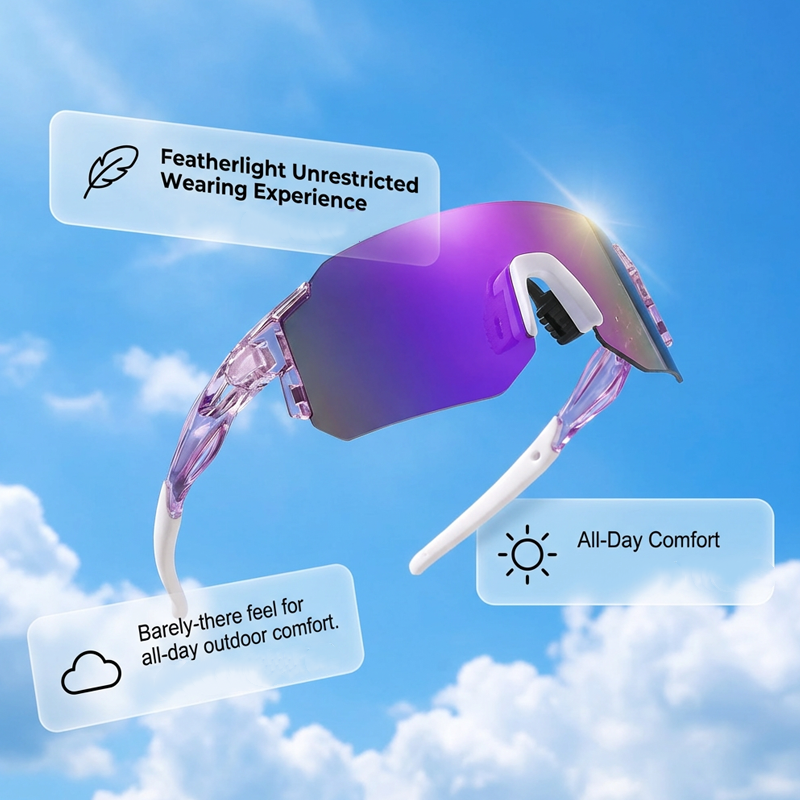 Large Frame UV Protection Sports Glasses