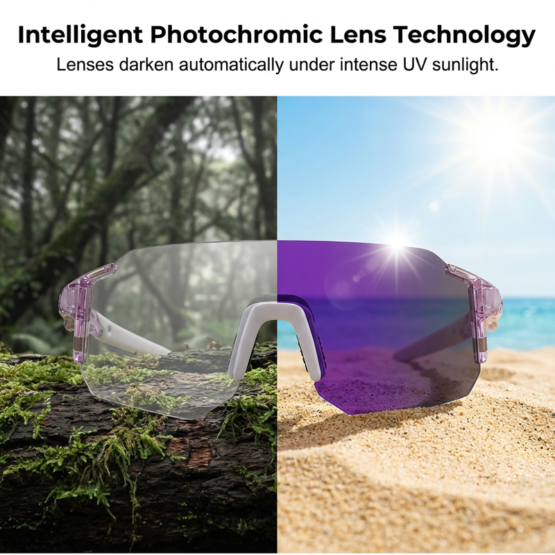 Large Frame UV Protection Sports Glasses