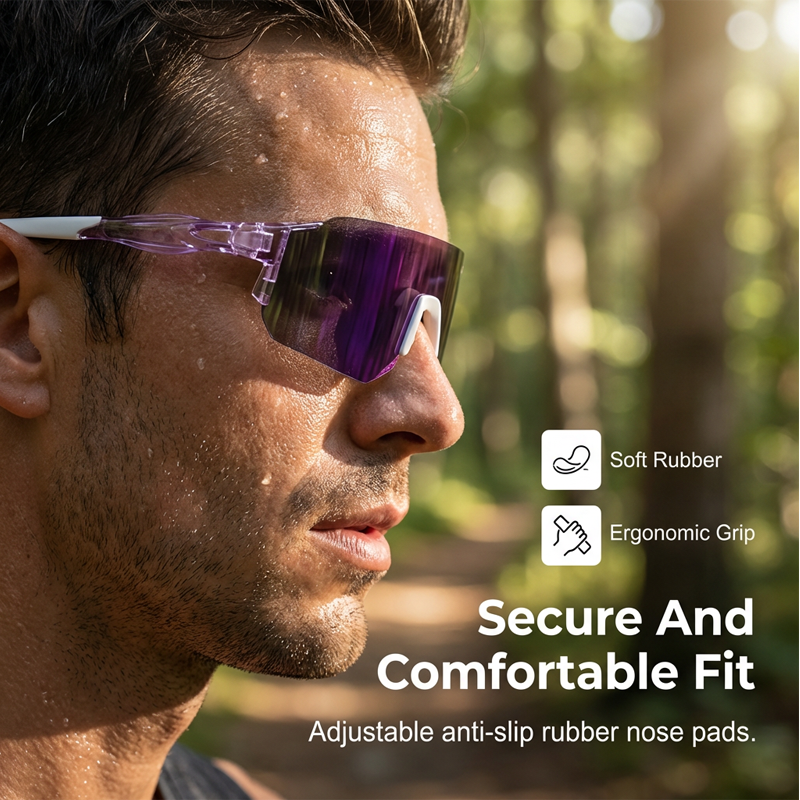 Large Frame UV Protection Sports Glasses