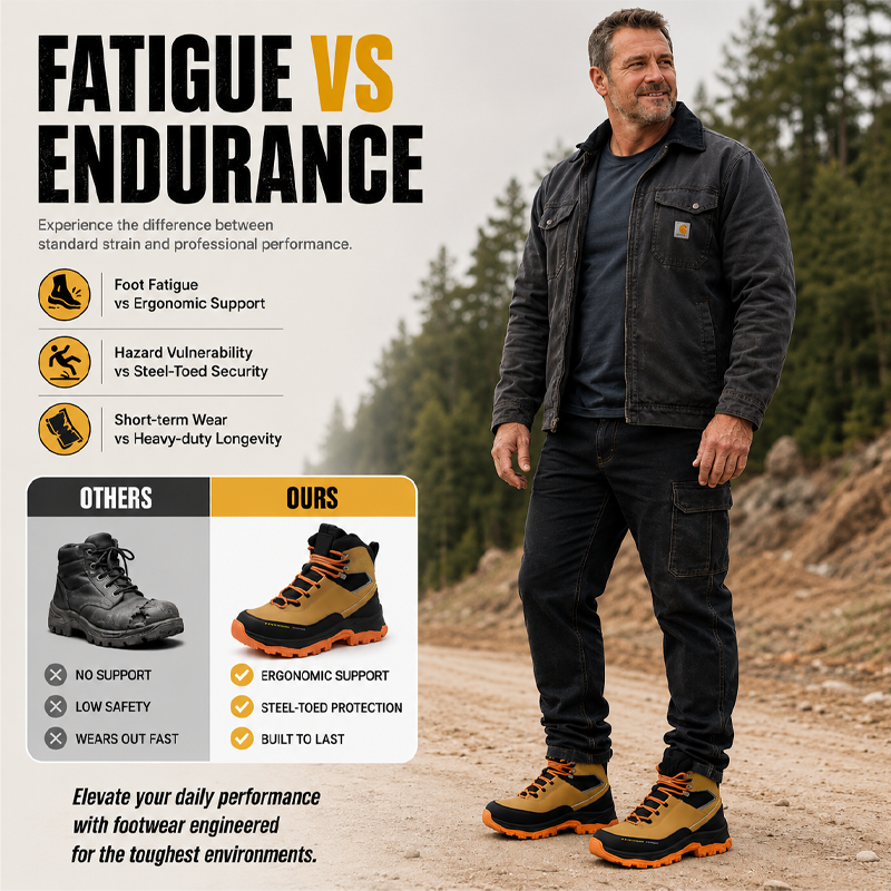 🎉 SOLDES 2026 – PLUS DE 27 900 VENDUS ! 💞 Chaussures de Sécurité à Embout Acier Anti-Perforation – Cuir Synthétique + Maille – Semelle Caoutchouc Antidérapante pour Chantier & Atelier 🤾